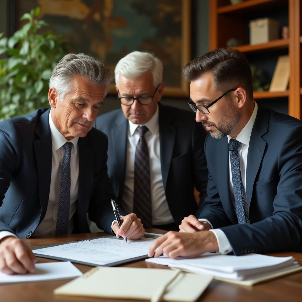 Fundadores de FinConsult en los inicios de la empresa